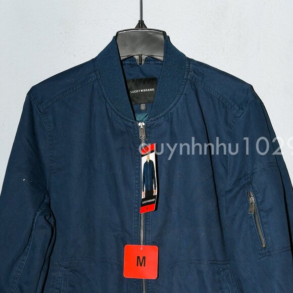 Lucky Brand Men's Bomber Jacket Full Zip - Picture 2 of 6